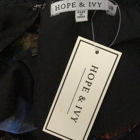 NWT Hope & Ivy Plunge Ruffle MIDI Dress Plus Size - Picture 12 of 13